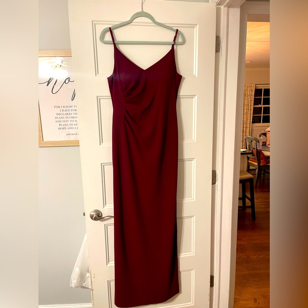 Burgundy dress